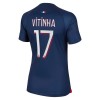 Maglia ufficiale Paris Saint Germain 2023-24 Vitinha 17 Casa per Donna